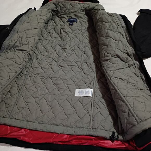 Lands' End 3-in-1 Women's s (6/8) Winter Jacket (Squall?) Hidden Hood Black - Picture 2 of 16